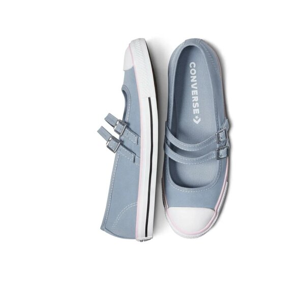 Woman's Shoes Converse Chuck Taylor All Star Dainty Mary Jane Ballet Blue Sz 6.5 - Picture 12 of 14